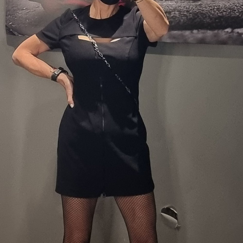 Black Mini Dress - Zara, brand new - S